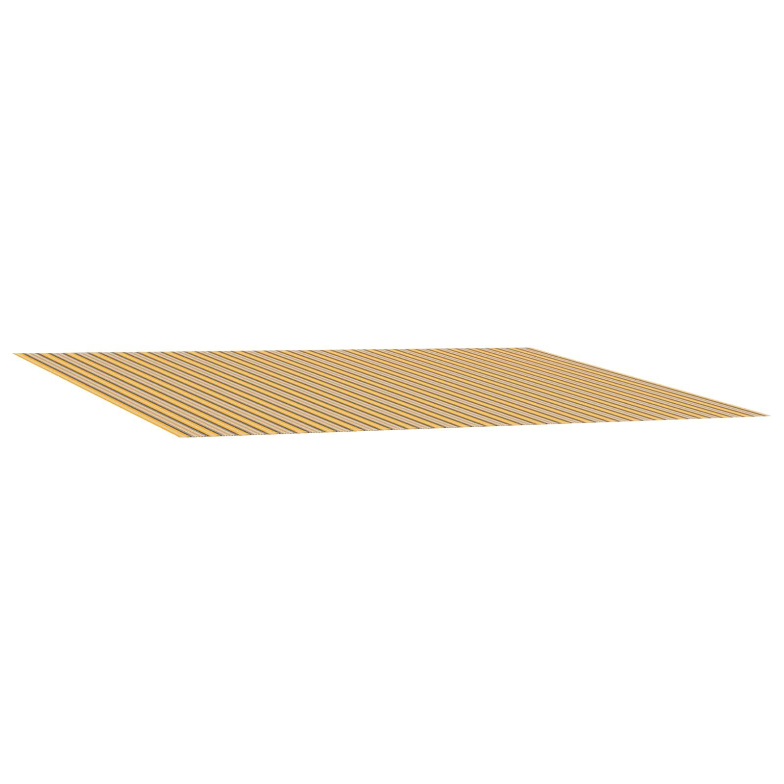 Erstatningsmarkisedug Orange og Sort 600 Ã 350 cm