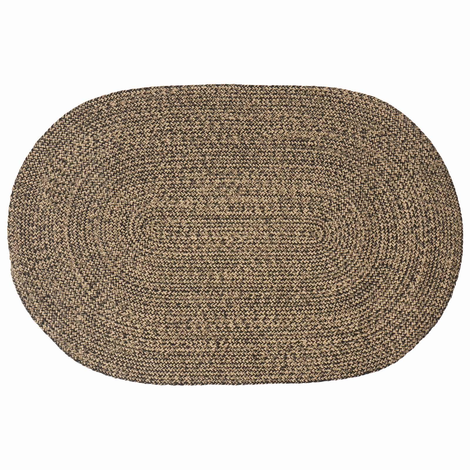 OmrÃ¥detÃ¦pper Sort 122 x 183 cm Jute