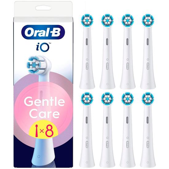 Oral-B iO Gentle Care børstehoveder - hvid, 8 stk.