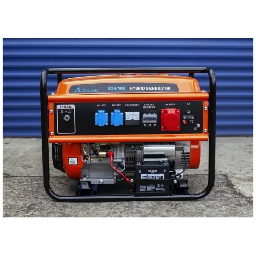 Extralink EGH-7000 hybridgenerator - 7 kW, 3-faset