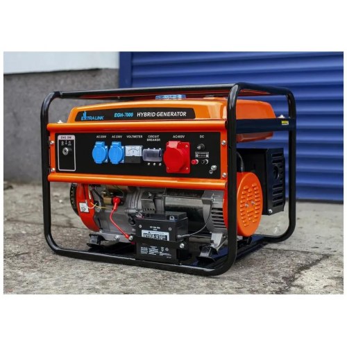 Extralink EGH-7000 hybridgenerator - 7 kW, 3-faset