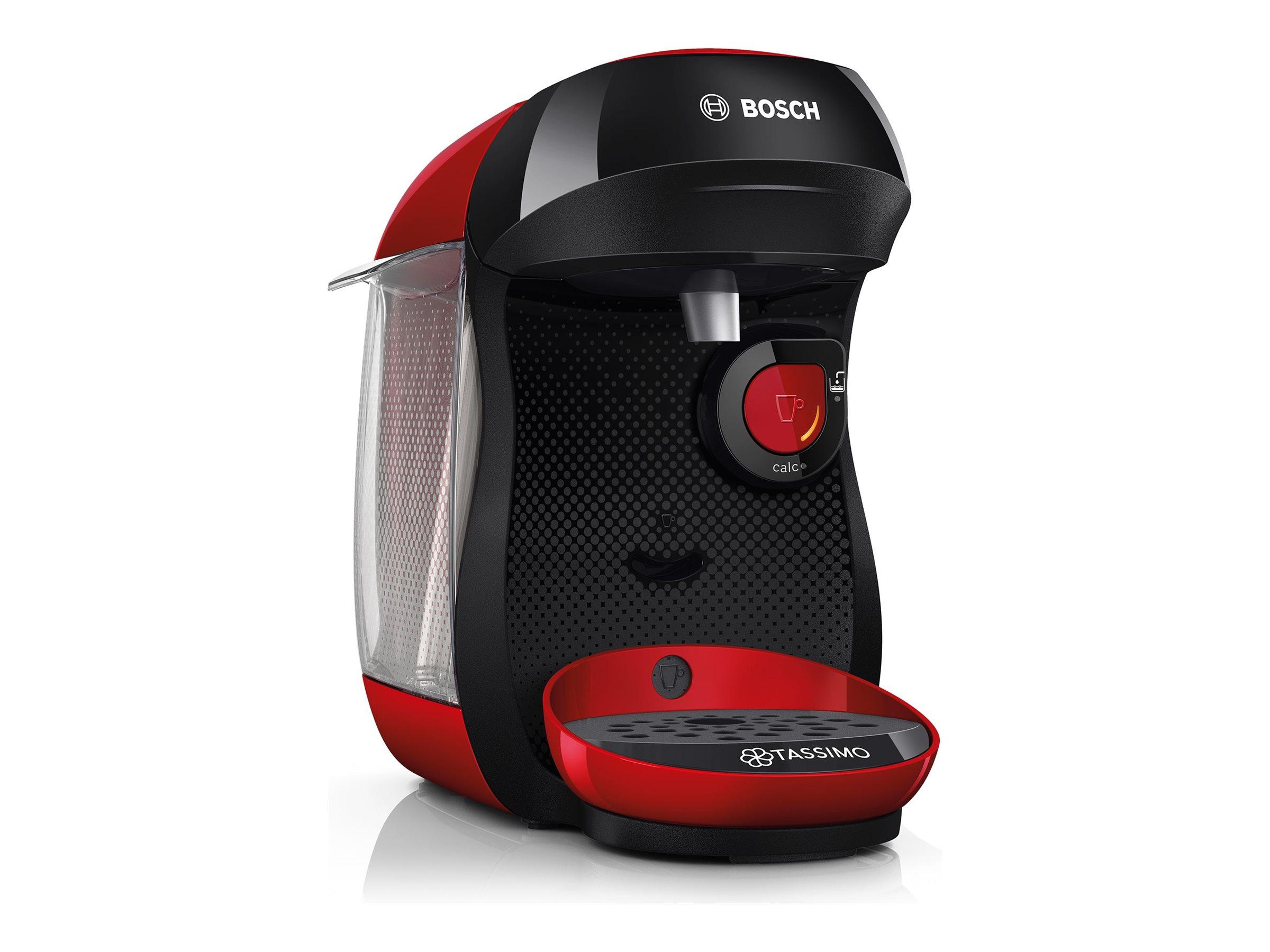 Bosch Tassimo Happy TAS103E kapselkaffemaskine - rød/sort