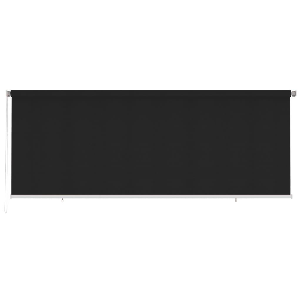 Udendørs rullegardin 400x140 cm HDPE sort