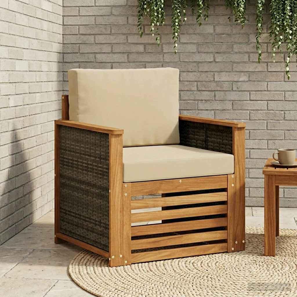 Udendørs Mellem Sofa Naturfarvet