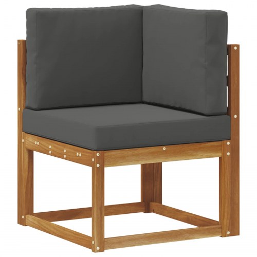 Udendørs sofagruppe 8 stk Naturlig og Antracit Polyester