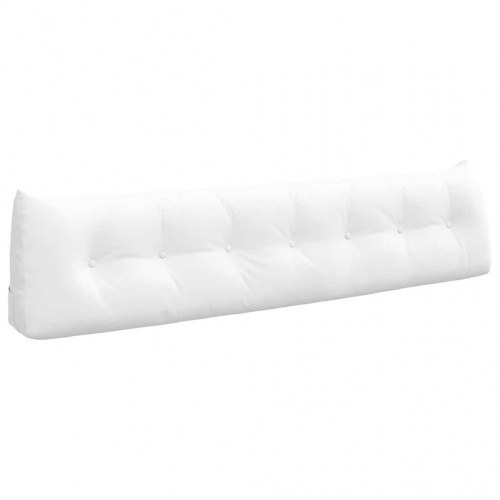 Rygpude Hvid 200 x 24 x 50 cm Stof