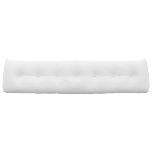 Rygpude Hvid 200 x 24 x 50 cm Stof