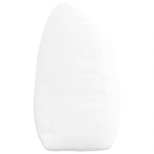 Rygpude Hvid 200 x 24 x 50 cm Stof