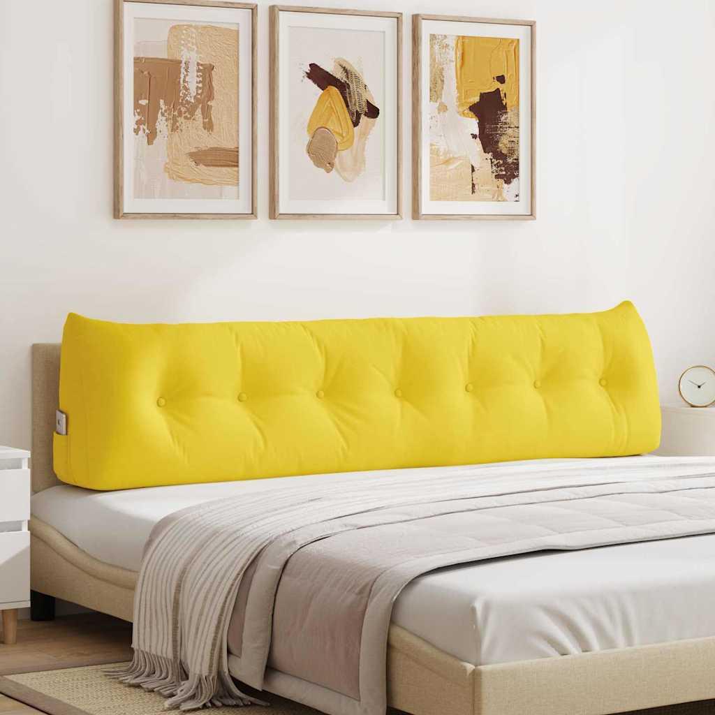 Rygpude Lys Gul 200 x 24 x 50 cm Stof