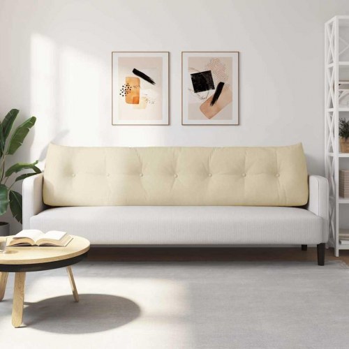 Rygpude Creme 200 x 24 x 50 cm Stof