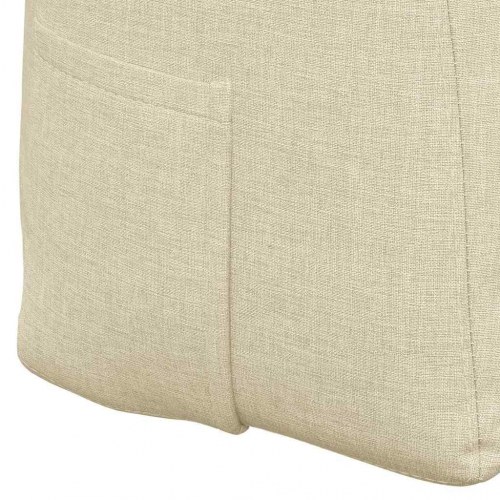Rygpude Creme 200 x 24 x 50 cm Stof
