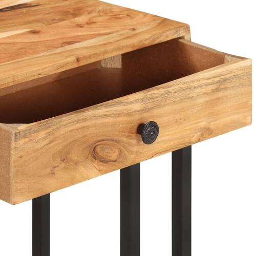 U-formet sidebord 45x30x61 cm massivt akacietræ