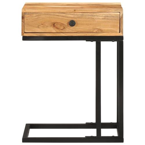 U-formet sidebord 45x30x61 cm massivt akacietræ