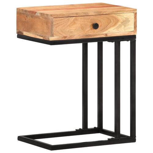 U-formet sidebord 45x30x61 cm massivt akacietræ