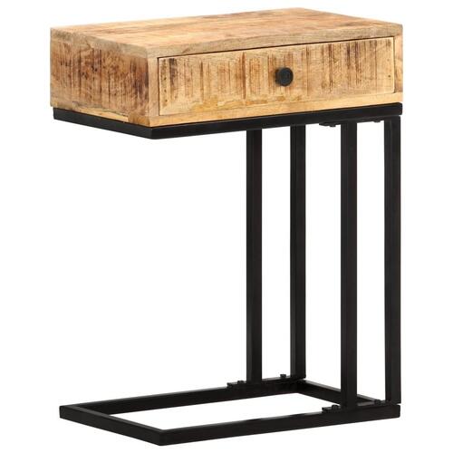U-formet sidebord 45x30x61 cm massivt mangotræ