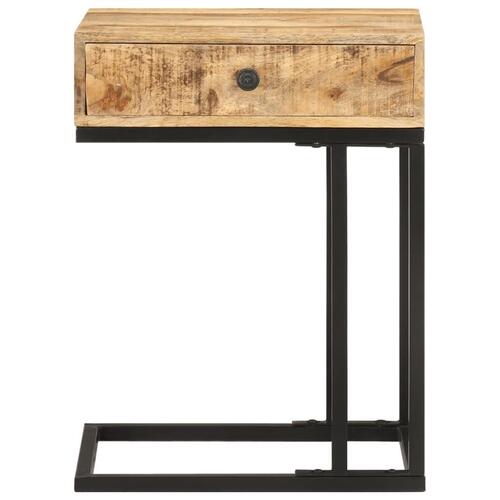U-formet sidebord 45x30x61 cm massivt mangotræ