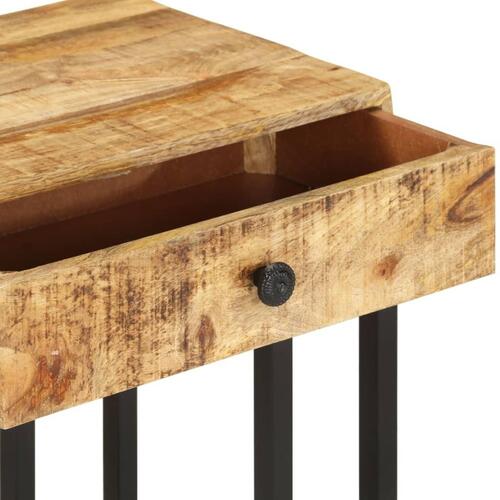 U-formet sidebord 45x30x61 cm massivt mangotræ