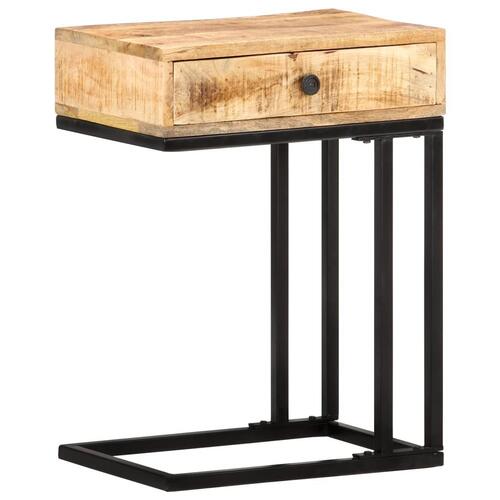 U-formet sidebord 45x30x61 cm massivt mangotræ