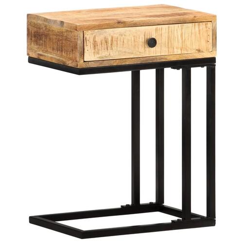 U-formet sidebord 45x30x61 cm massivt mangotræ