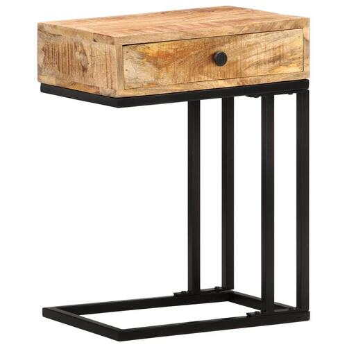 U-formet sidebord 45x30x61 cm massivt mangotræ