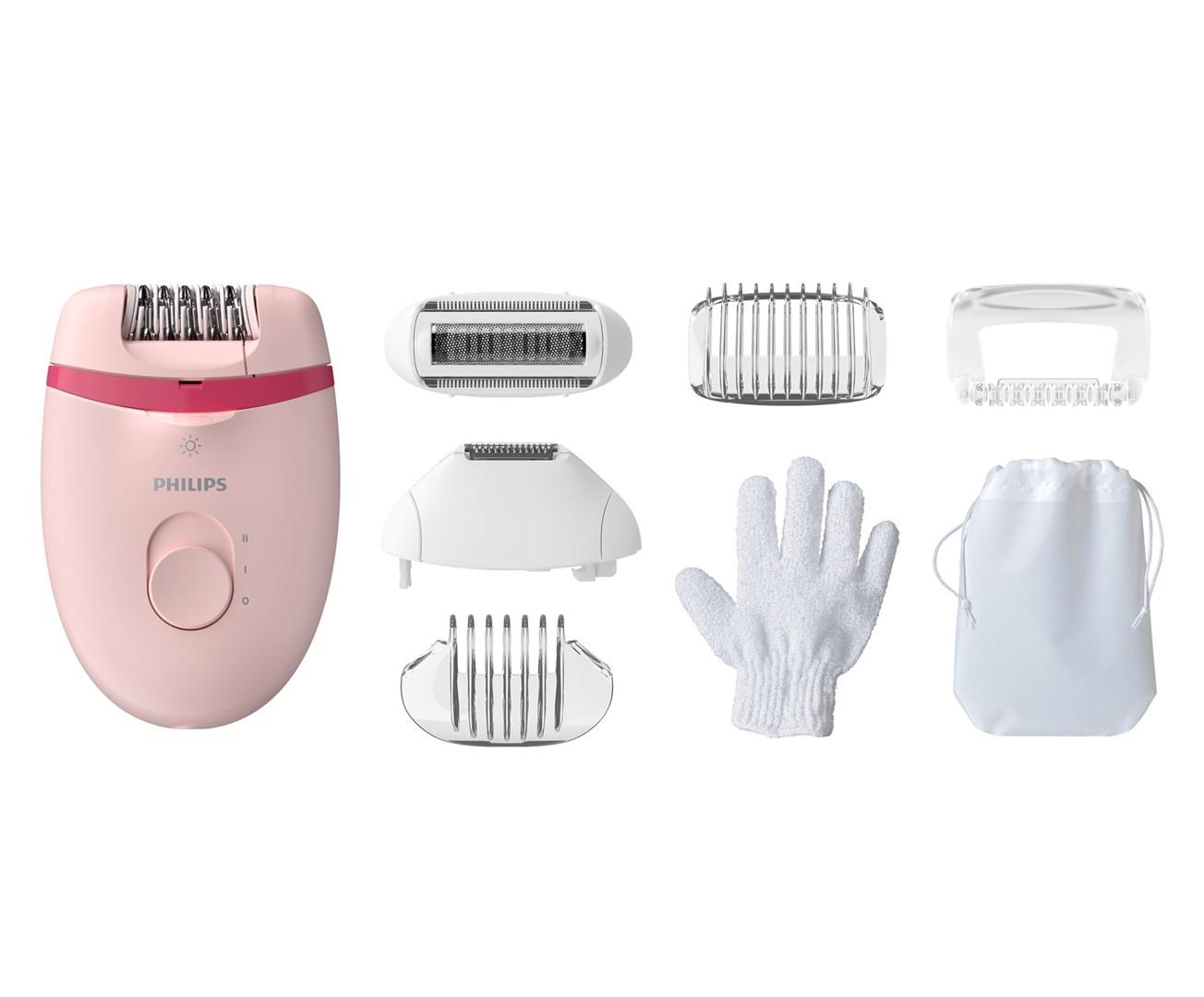 Philips Satinelle Essential epilator med Opti-light - ledningsdrevet, kompakt billede