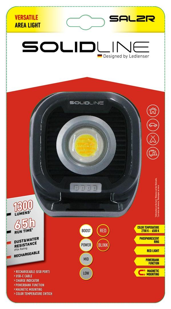 Ledlenser Solidline SAL2R genopladelig arbejdslampe - 1.300 lumen