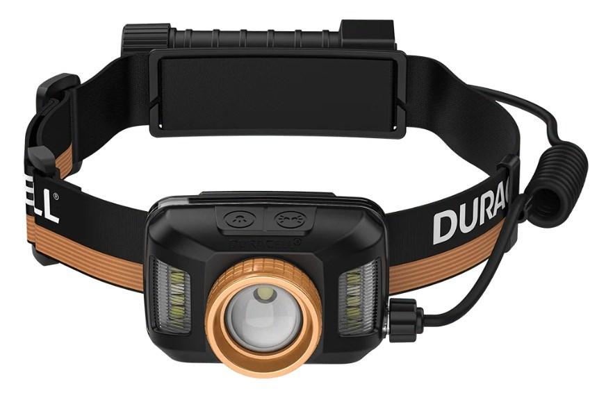 Duracell DH1500R pandelampe - sort/orange, 1.500 lm LED
