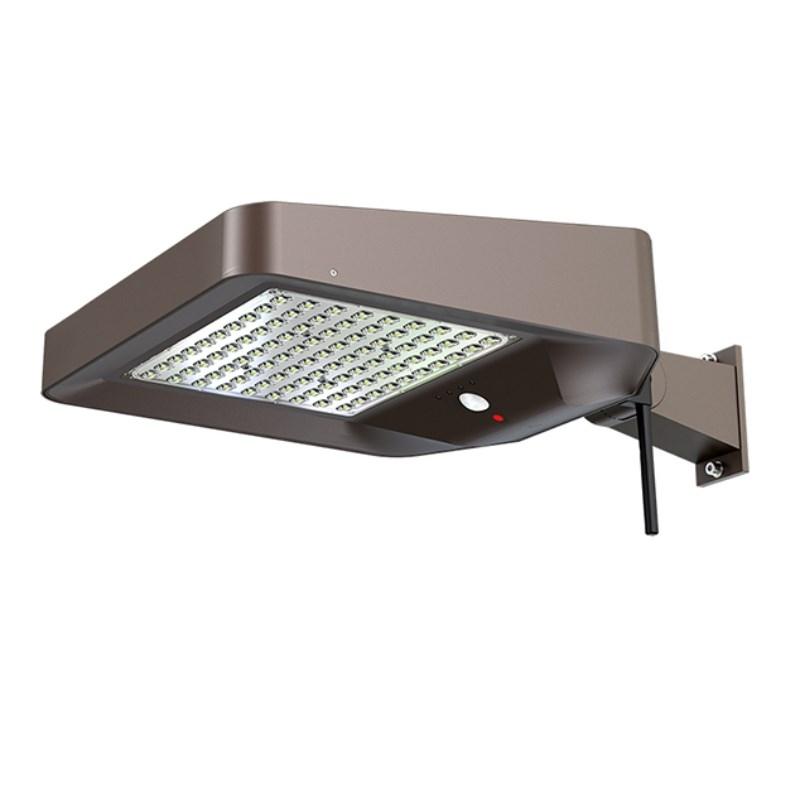 PowerNeed AAL-02A solcelle væg-/postlampe med sensor - IP66, 5.000 lm