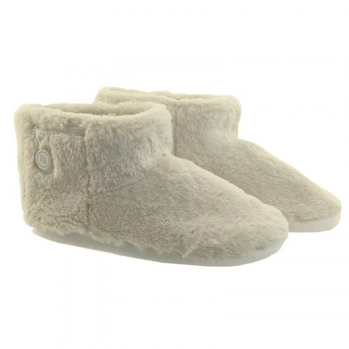 Glovii GQ7M hjemmesko - lukkede unisex tøfler, creme