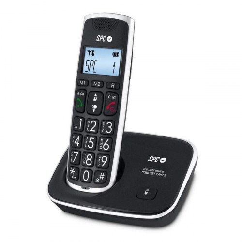 SPC Gramo 7609N trådløs DECT-telefon - duo-sæt, sort