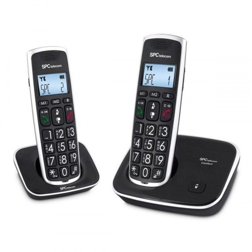 SPC Gramo 7609N trådløs DECT-telefon - duo-sæt, sort