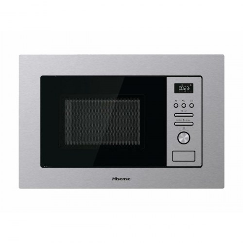 Hisense BIM320G41X integreret mikrobølgeovn med grill - stål, 20 l, 800/1000 W (OUTLET A)