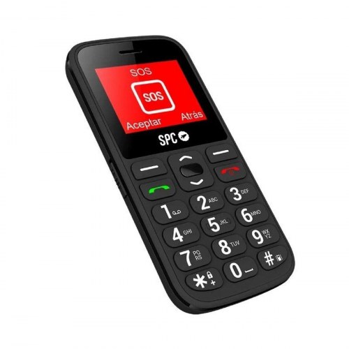 SPC FORTUNE 2 4G - sort trykknaptelefon med SOS og Dual SIM