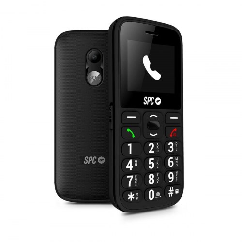 SPC FORTUNE 2 4G - sort trykknaptelefon med SOS og Dual SIM