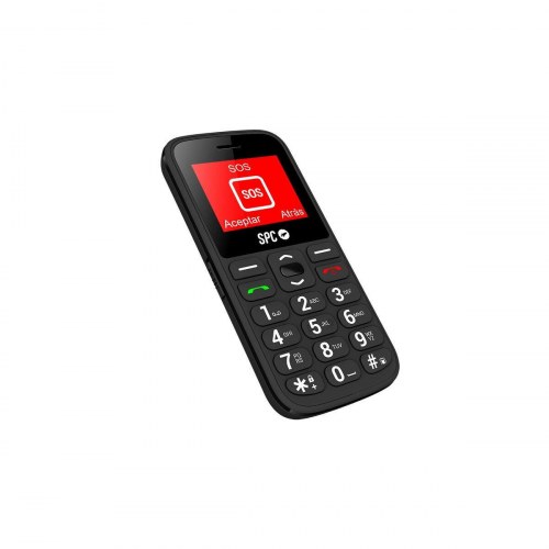 SPC FORTUNE 2 4G - sort trykknaptelefon med SOS og Dual SIM