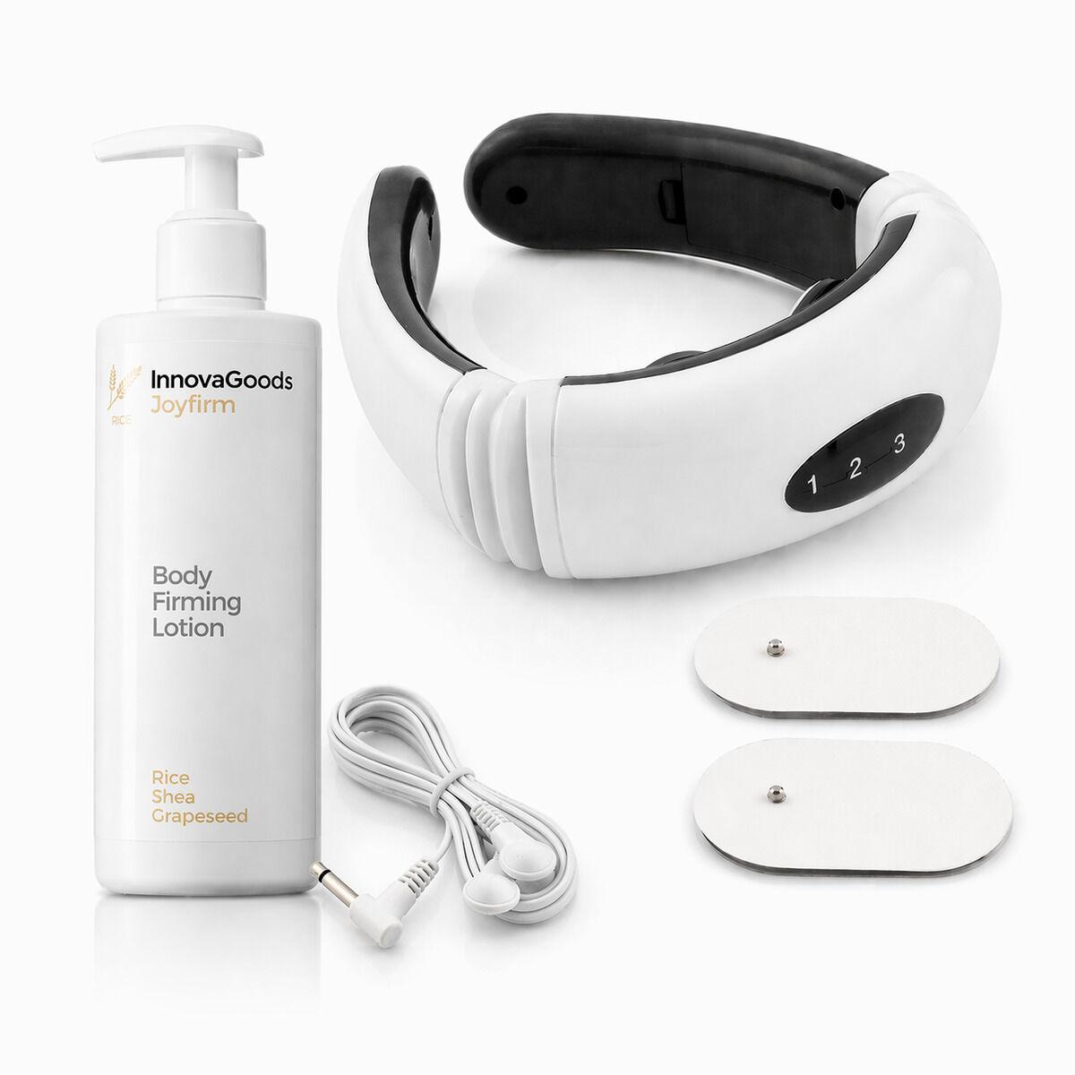 Pakke - Elektromagnetisk nakke- og rygmassager + Rice Joyfirm Body Lotion 250 ml