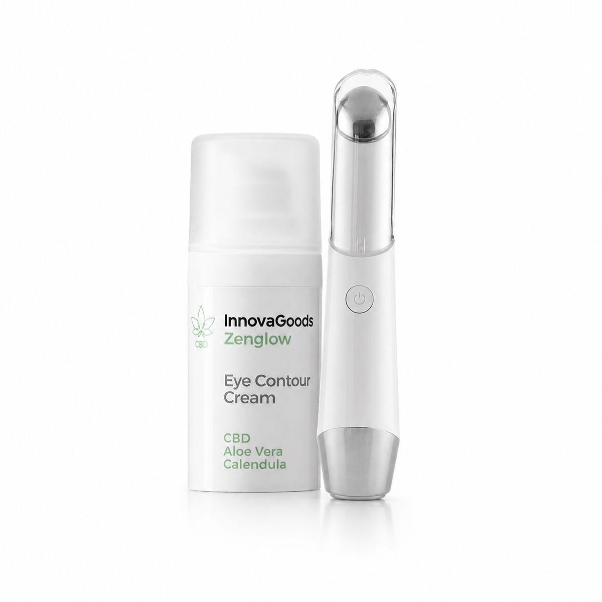 Zenglow øjenmassager med lysterapi + CBD øjencreme 15 ml