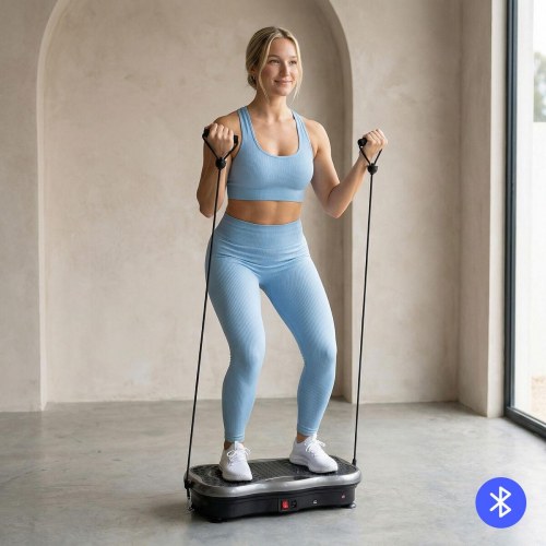 Vibrationsplade sæt med højttaler + saunavest til mænd XL