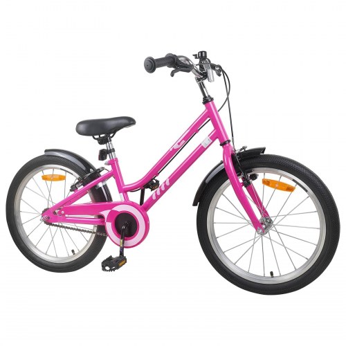 Børnecykel 22 tommer til 7-12 år gammel Pink Sort
