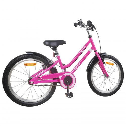 Børnecykel 22 tommer til 7-12 år gammel Pink Sort