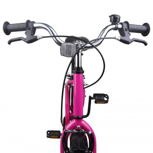 Børnecykel 22 tommer til 7-12 år gammel Pink Sort