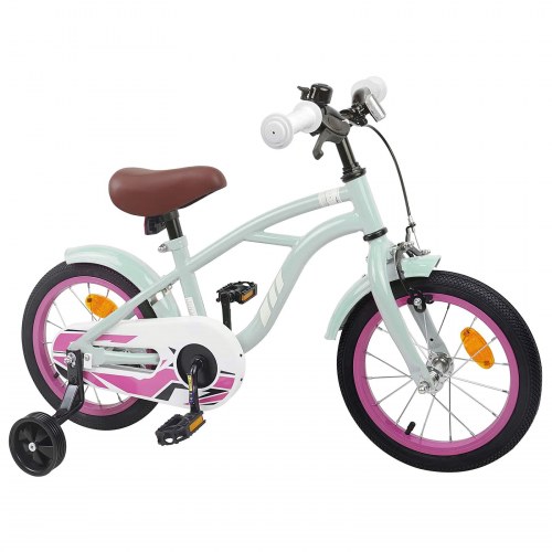 Børnecykel 16 tommer til 4-6 år gamle Lys grøn