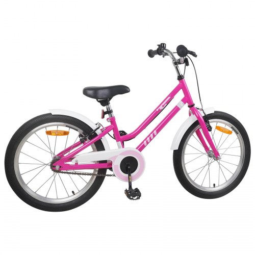 Børnecykel 20 tommer til børn i alderen 6-11 år Pink Hvid