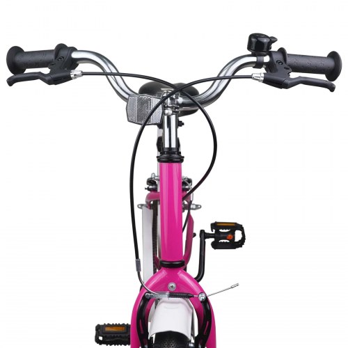 Børnecykel 20 tommer til børn i alderen 6-11 år Pink Hvid
