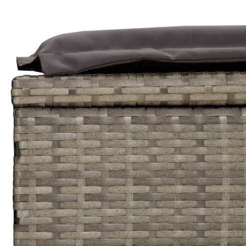 2-personers solseng foldbart tag 213x118x97 cm polyrattan grå (OUTLET A)