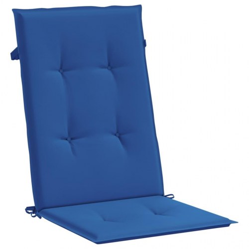 Stolehynder m. høj ryg 6 stk. 120x50x3 cm stof kongeblå (OUTLET A)