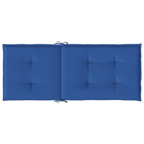 Stolehynder m. høj ryg 6 stk. 120x50x3 cm stof kongeblå (OUTLET A)