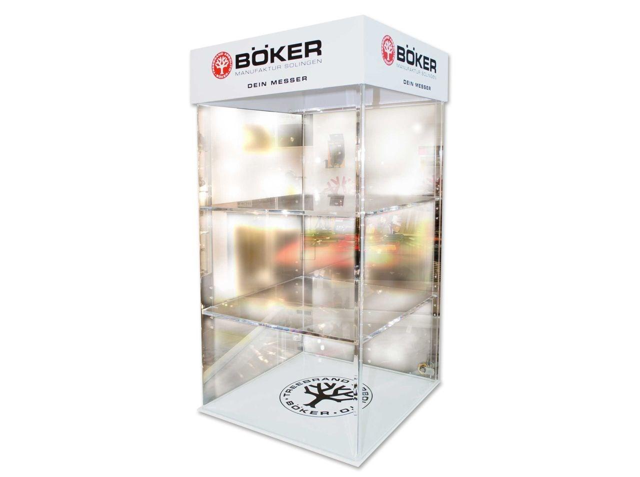 Böker vitrineskab i akryl med glaslåge - 70 × 35 × 35 cm