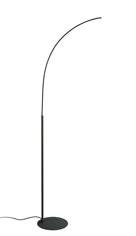 Gulvlampe med LED - Sibiu 4000K, sort