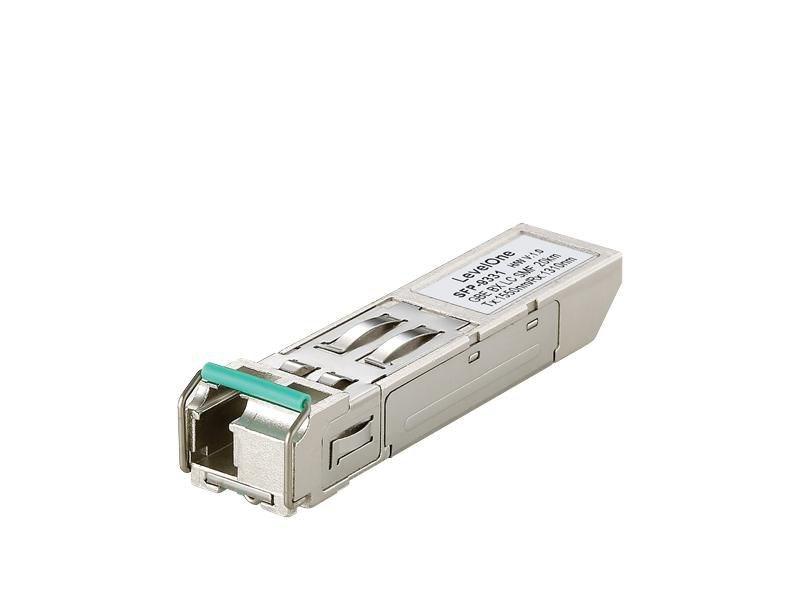 LevelOne SFP-transceiver 1,25 Gbps - SM, TX1550/RX1310 nm, 20 km billede